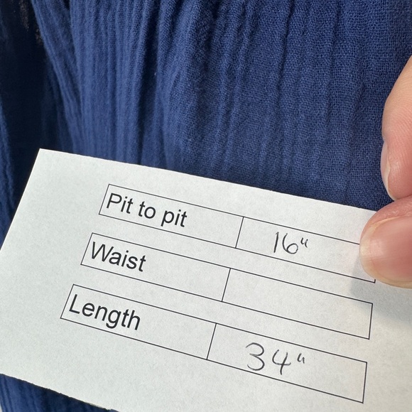 Vineyard Vines Strappy Cross Back Coverup Dress Blue - Picture 8 of 8